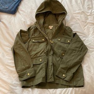 J Crew Canvas Coat sz L